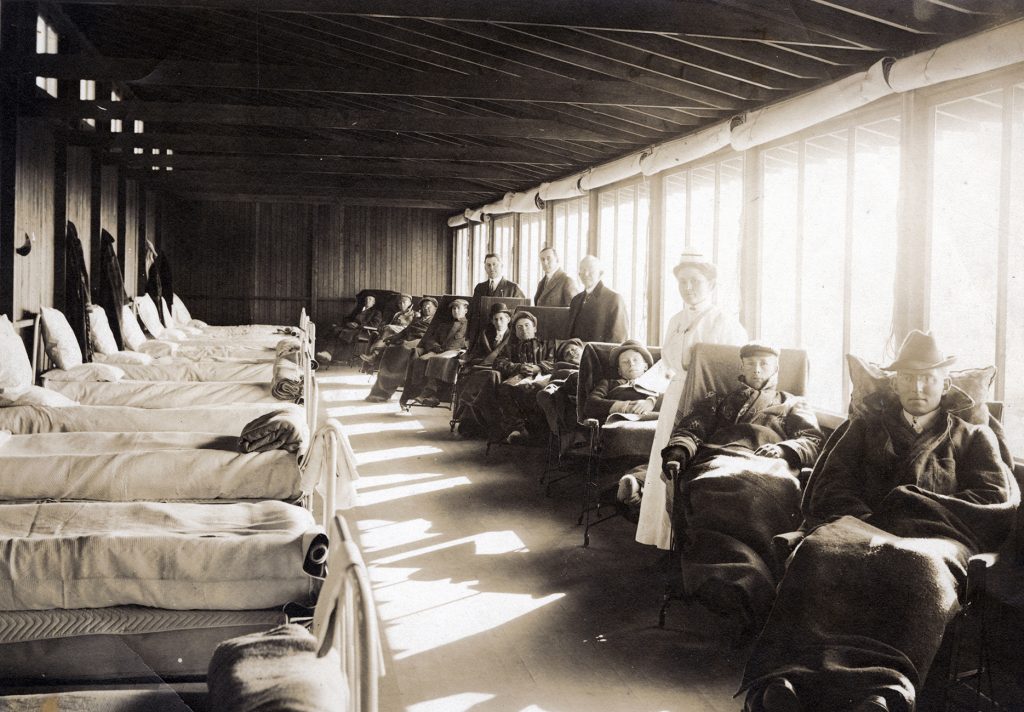Patients at Sunnyrest Sanitarium, Colorado Springs, ca. 1915, Courtsey of Pikes Peak Library District
