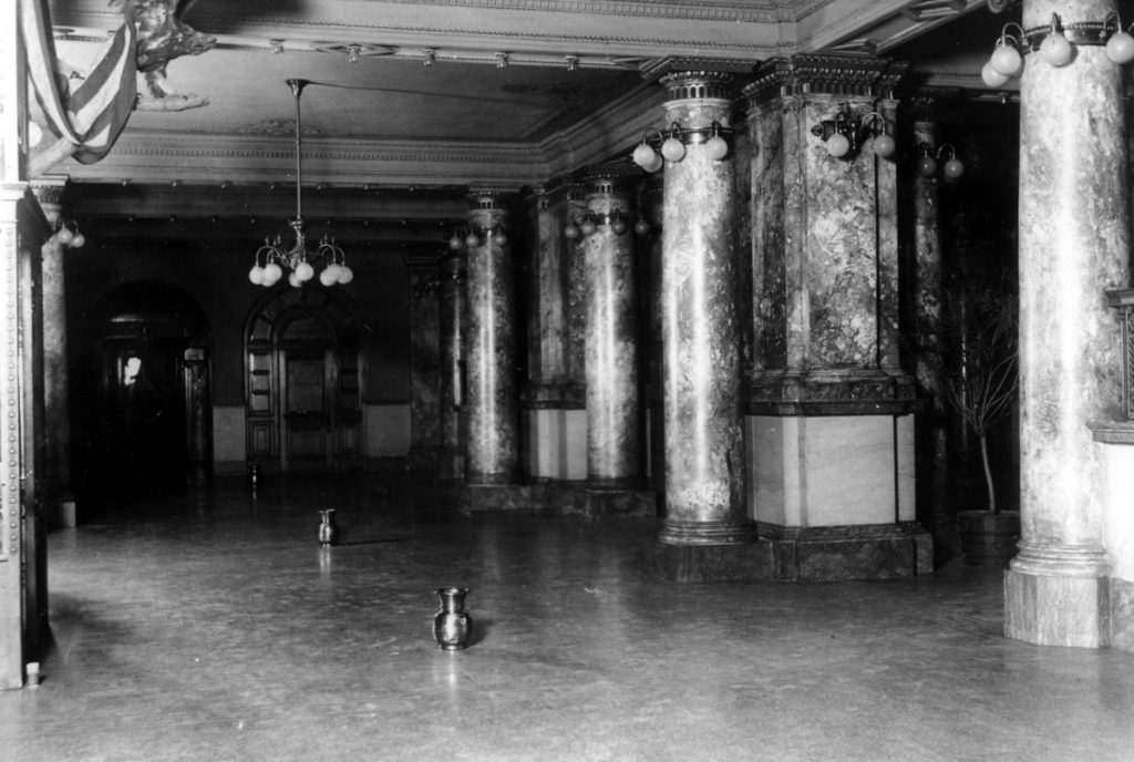 Spittoons were placed throughout the El Paso County Courthouse to prevent the spread of germs, 1912