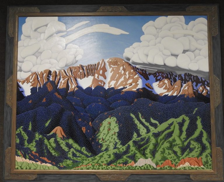 Pikes Peak, Oil on Canvas by Tracy Felix, 2004. CSPM Collection, 2004.102.1