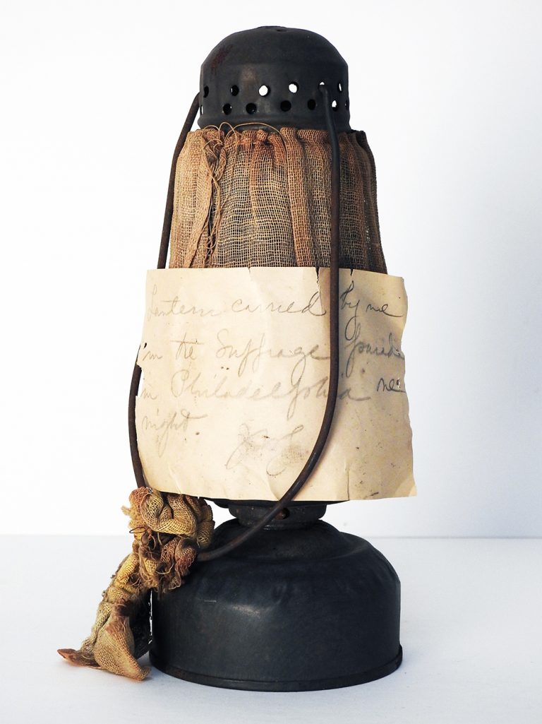 Philadelphia Suffrage Parade Lantern, early 20th Century, Generously Donated by the Estate of Barbara Tyler, 2008.8.122.