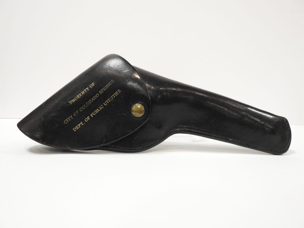 Revolver and Holster Used by Ray Nixon ca. 1955. Generously Donated by Colorado Springs Utilities, 2019.18.1