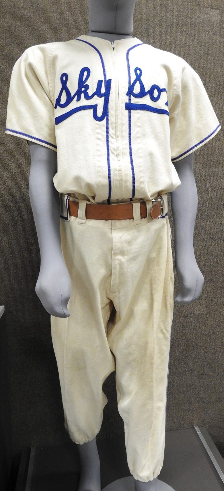 Sky Sox Seat Cushion, 1953. Generously donated by John Cunningham, 2019.78.1.