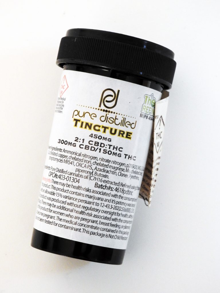 Pure Distilled Tincture and Marijuana Infused Chocolate Bar from Epic Remedy Dispensary, 2018. Generously Donated by Tim Vilgiate, 2019.1,.10