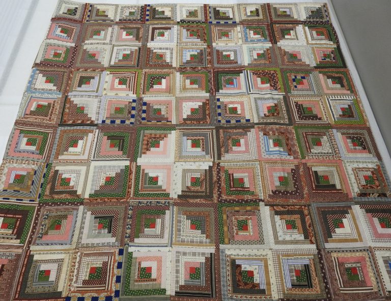 Patchwork Quilt, ca. 1870. Generously Donated by Elizabeth M. Wishard, 41-178.