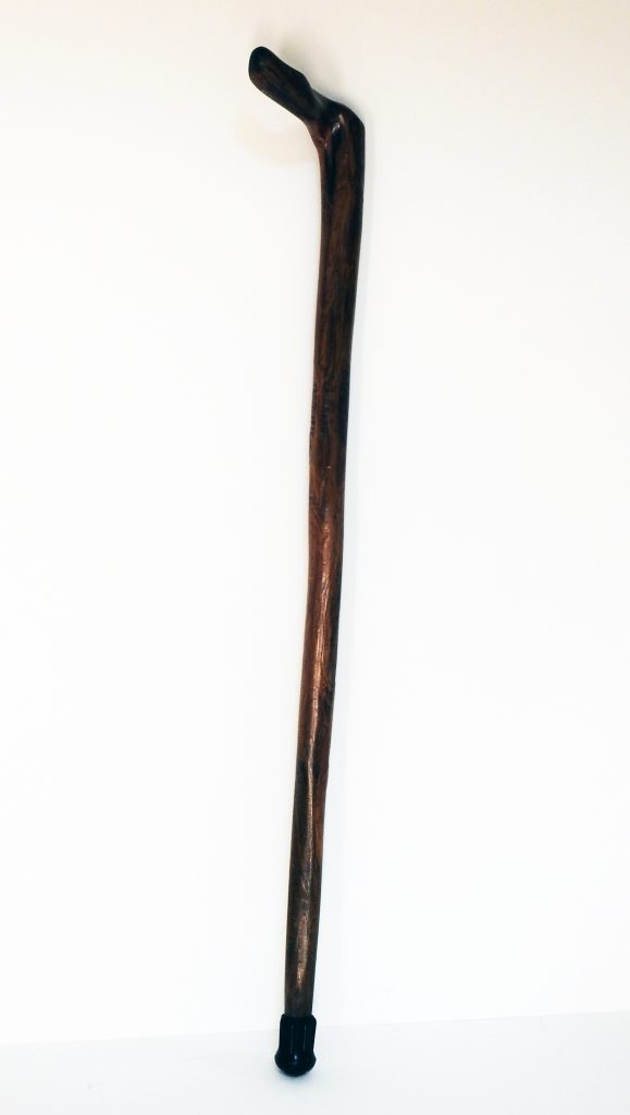 Walking Cane Carved from Unearthed Tree Root, 1935. Generously Donated by Frank S. Briggs, 61-302.