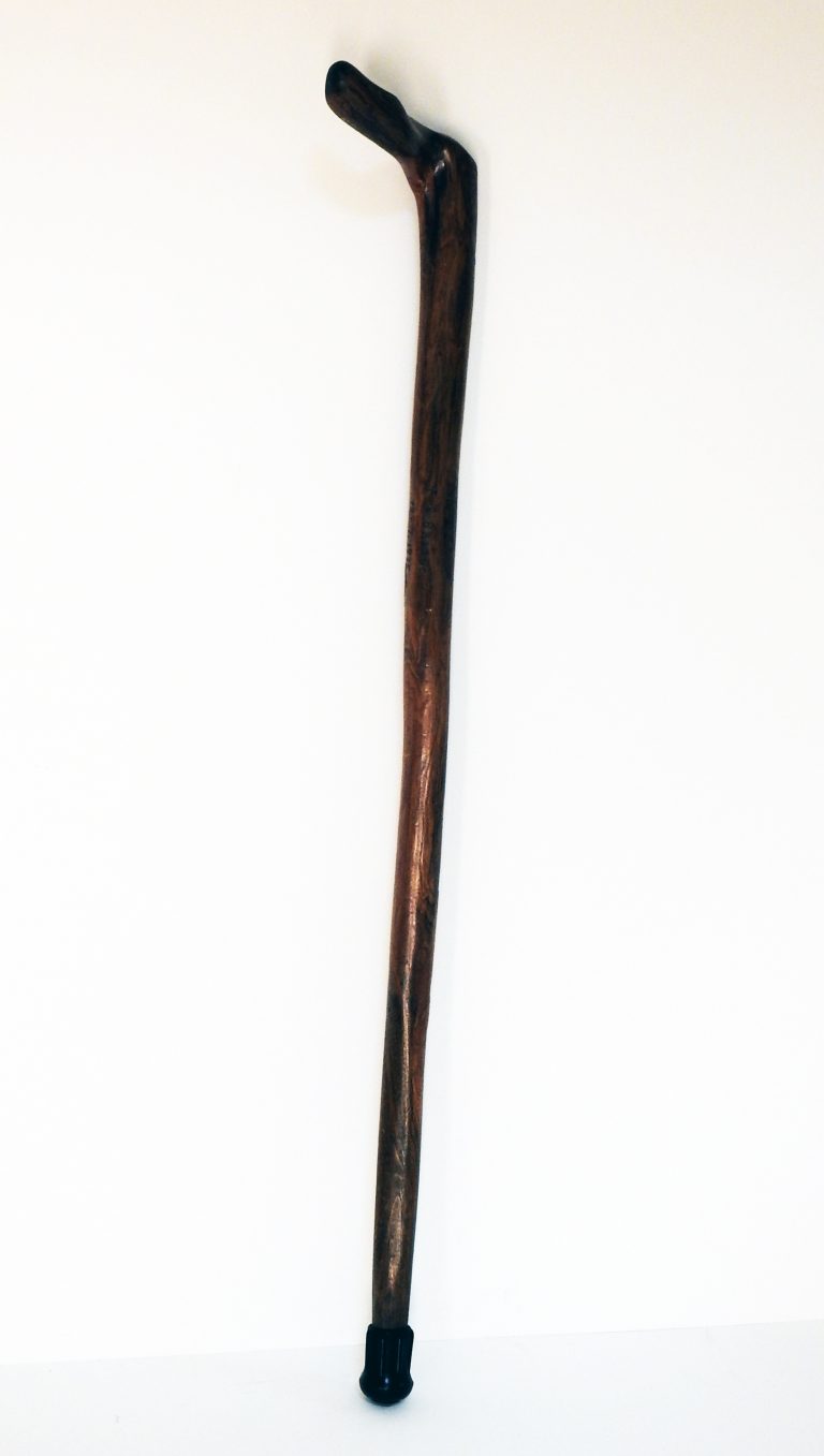 Walking Cane Carved from Unearthed Tree Root, 1935. Generously Donated by Frank S. Briggs, 61-302.
