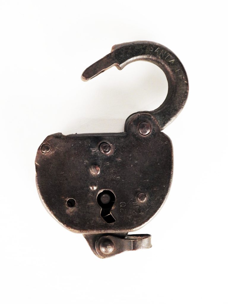 Pring Staton Padlock, ca. 1880-1936. Generously Donated by Kenneth Englert, 79-67-206