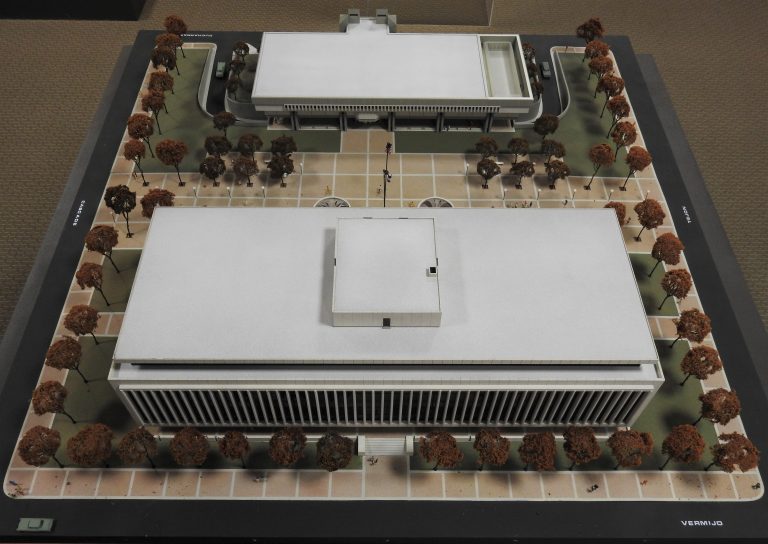 Architect’s Model for the El Paso County Courthouse and Jail, ca. 1968. Transfer from the Facilities Management Department, 89.114.1