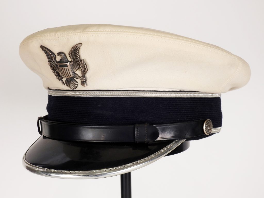 U.S. Air Force Cadet Summer Service Cap ca. 1965. Generously Donated by Rick Folsom, 994.288.27.