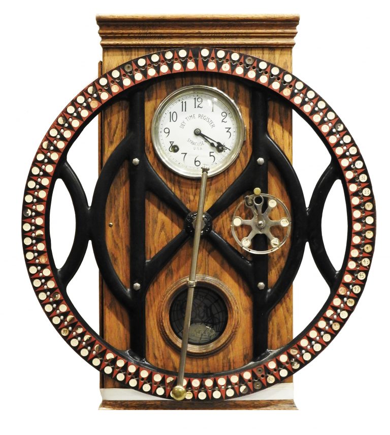 Time Clock from Hibbard’s Department Store, ca. 1888. Generously donated by Mr. Ralph Hibbard, 997. 40.14.