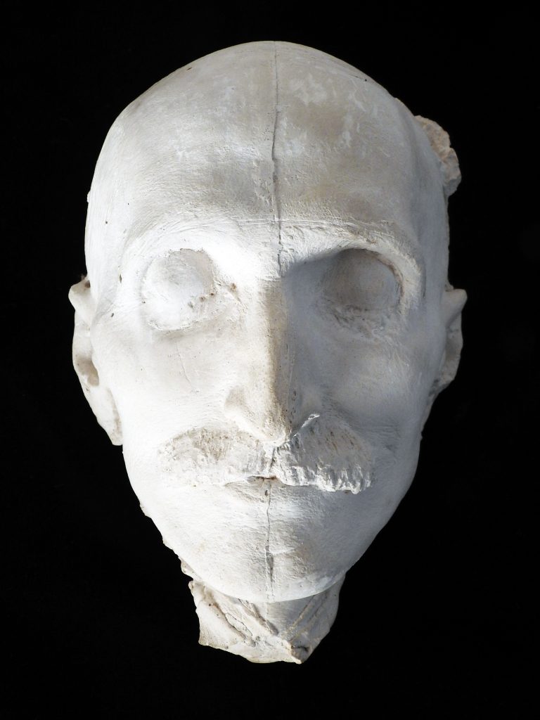 Death Mask of Winfield Scott Stratton, by Artist by Nellie Walker, 1902. Generously Donated by the Myron Stratton Home.