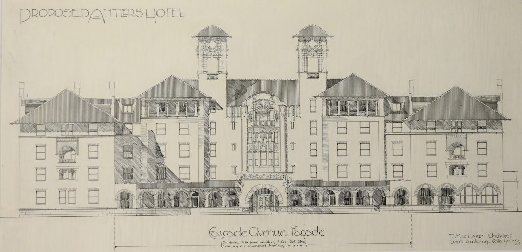 Thomas MacLaren Architectural Drawing, 1899. Generously Donated by Edward L. Bunts.
