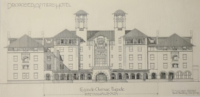 Thomas MacLaren Architectural Drawing, 1899. Generously Donated by Edward L. Bunts.
