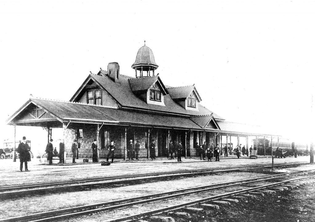 Denver & Rio Grande Depot at Colorado Springs, ca. 1890. CSPM Collection.