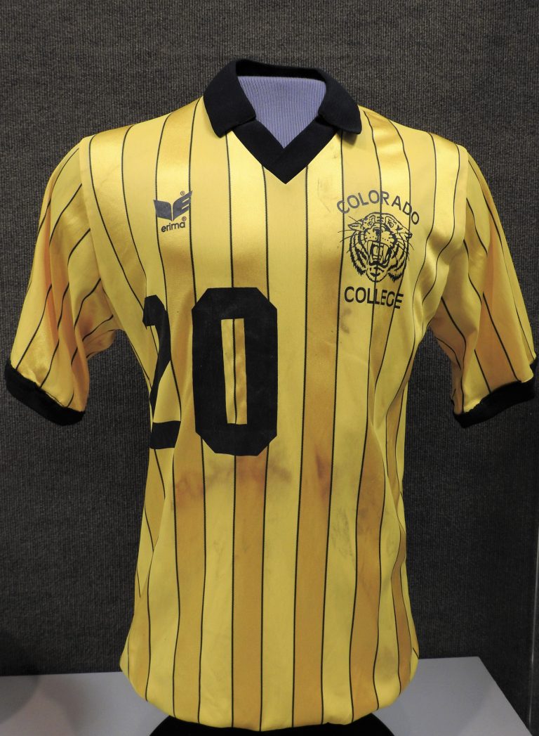 Colorado College Soccer Jersey, ca. 1975, Generously Loaned by Tim and Cate Boddington