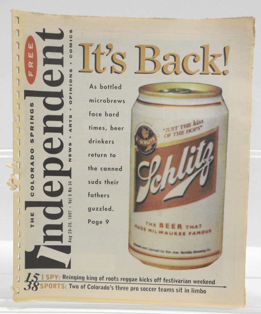 The Independent, August 20-25, 1997, vol. 5 No. 34, Generously Loaned by the Colorado Springs Independent.