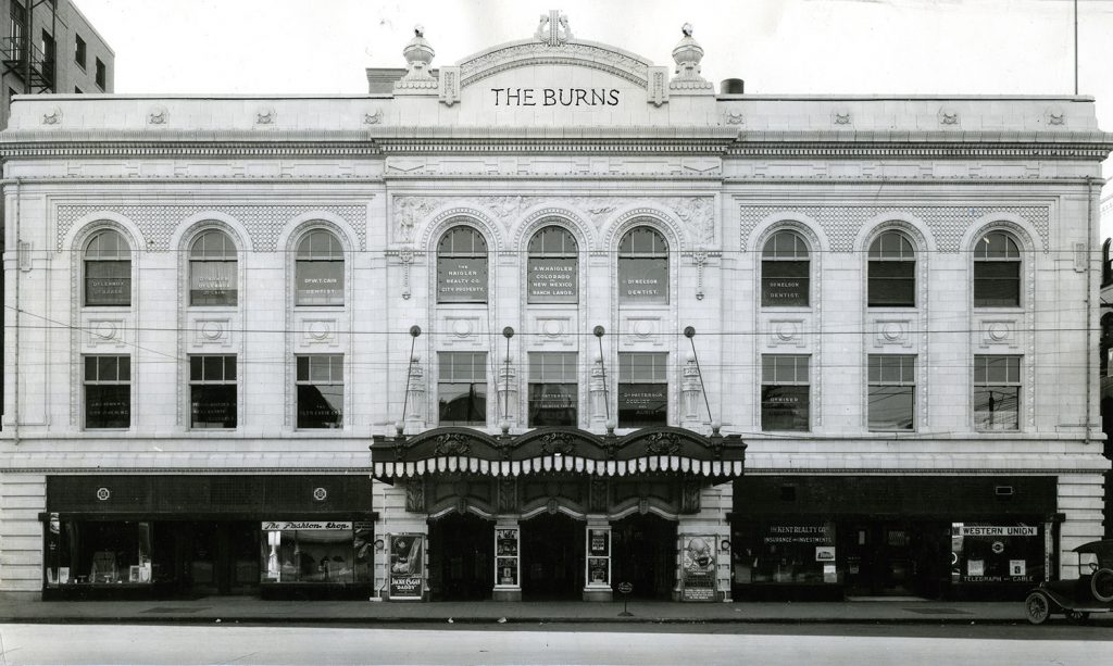 Burns Theater by H.L. Standley, ca. 1915. Generously donated by Mr. Silver Smith