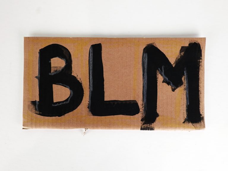 Black Lives Matter Protest Sign, 2020, CSPM Collection, S2020.123.1.