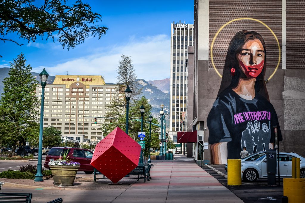 MMIW Mural Reproduction, Artist Gregg Deal, 2020.