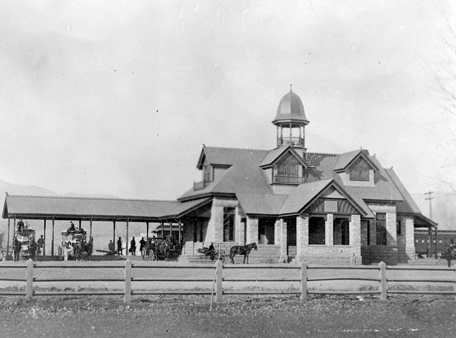 Photograph, Denver and Rio Grande Railroad Depot, 1890