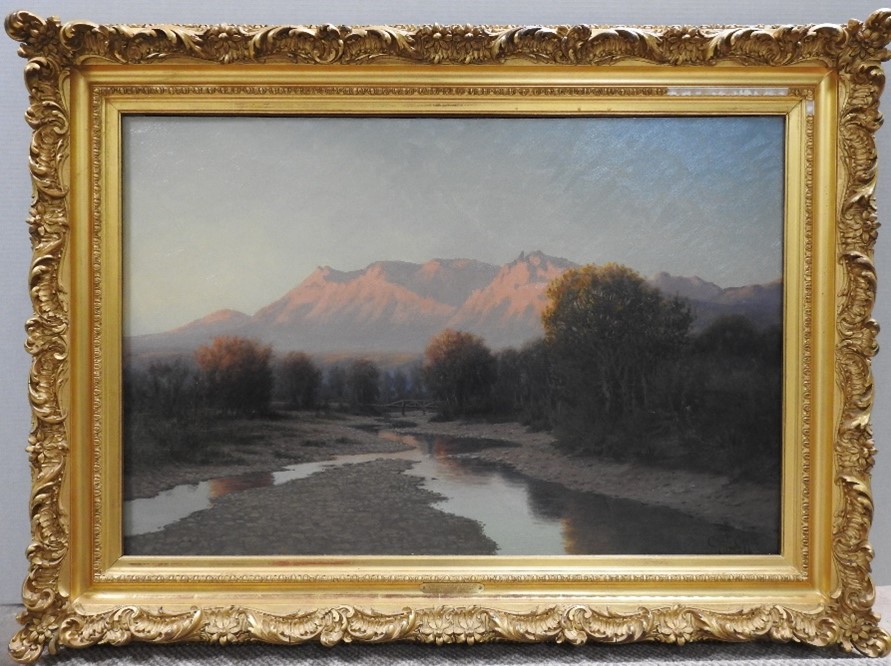 Cheyenne Mountain Sunrise Above Fountain Creek, ca. 1902, by Charles Craig, Courtesy of Pikes Peak