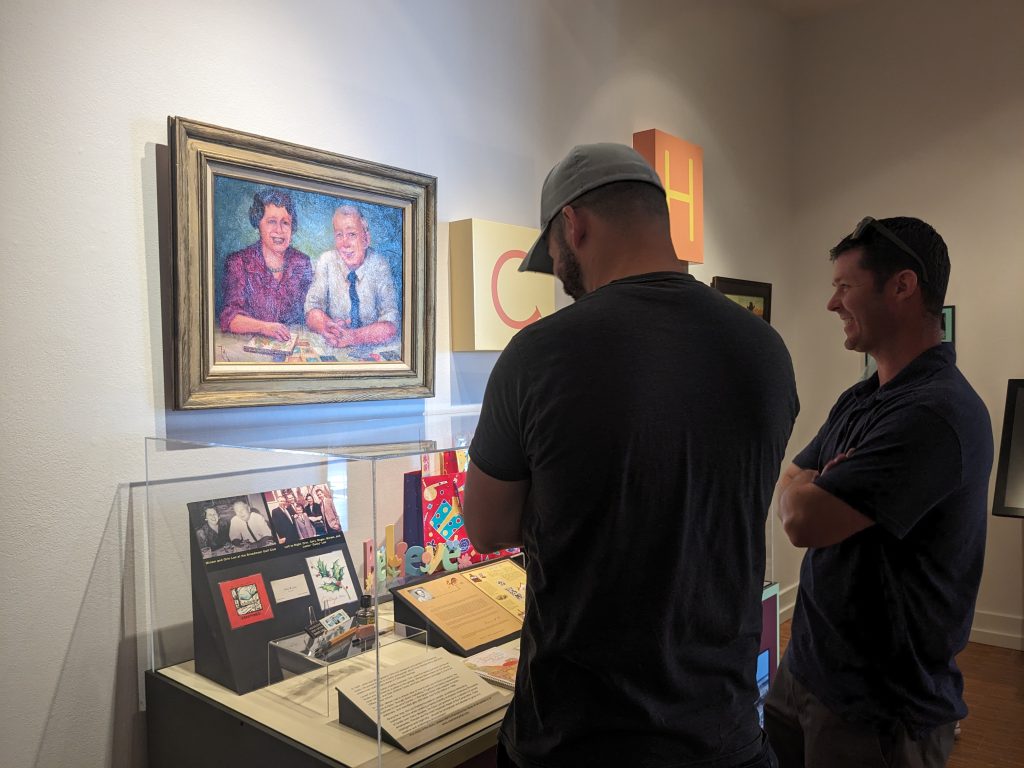Visitors explore the "C is for Current" story in the "Story of Us" exhibit at the CSPM Annex.