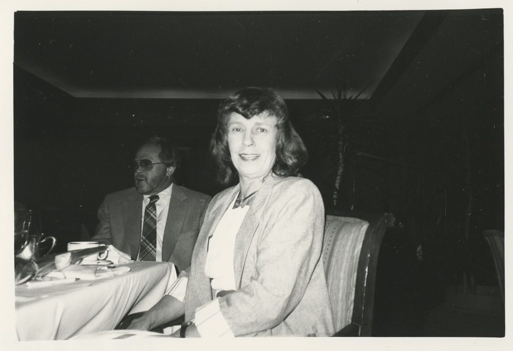 Betty Waldron at the CSPM's Volunteer Breakfast in 1988.