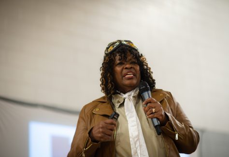 Bessie Coleman’s great-niece Gigi Coleman performed "The Life of Bessie Coleman: First African-American Female Aviator" at Black Wings Family Day on Saturday, February 10th at the Hillside Community Center. The program was sponsored by the CSPM in partnership with the Space Foundation Discovery Center.