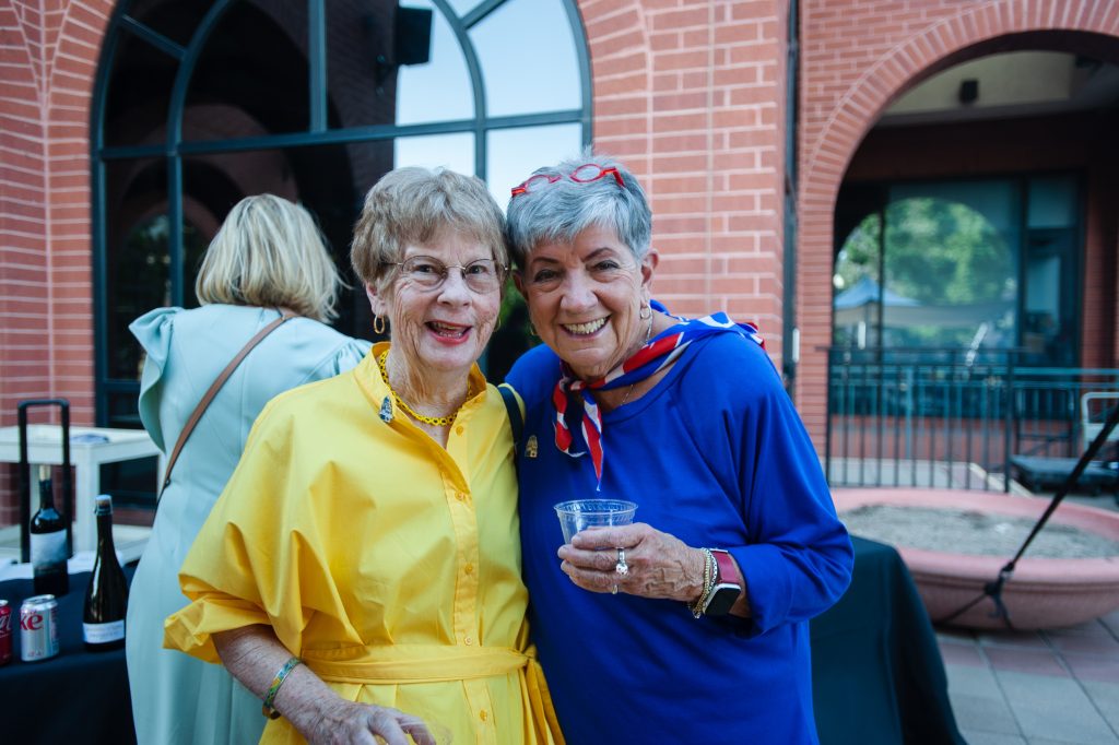 Pam Marsh (Left) and CJ Moore (Right) at the CSPM's Gift of History event 2023.