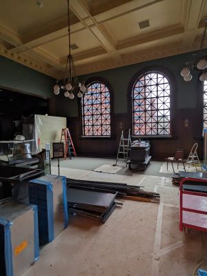 The contractors worked over the past several months to rehabilitate this space.