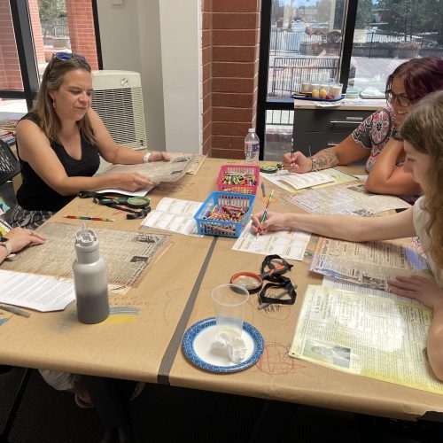 School program volunteers training for the History Detectives Outreach program.