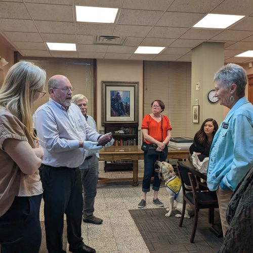 Board members at orientation.