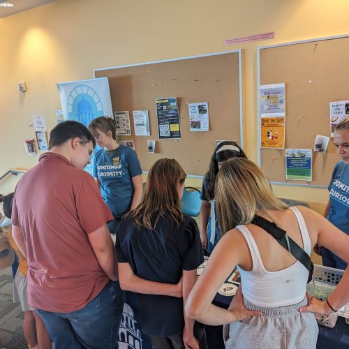 Outreach volunteers at the Cool Science Festival.
