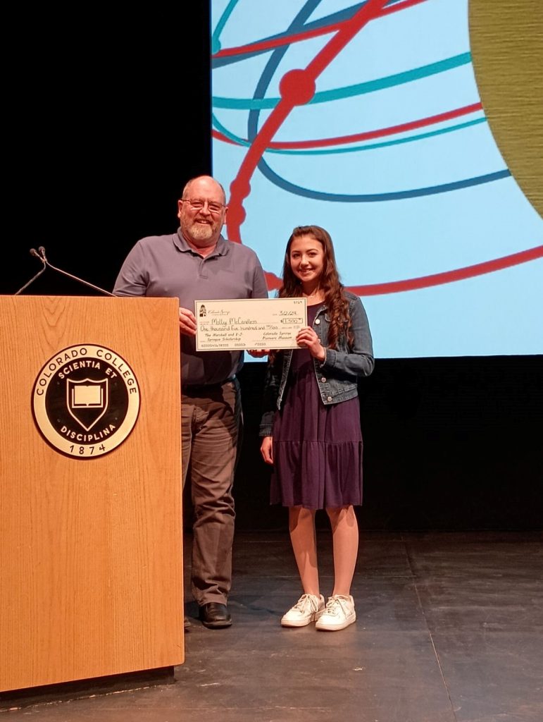 Molly McCandless with Matt Mayberry, CSPM Director.