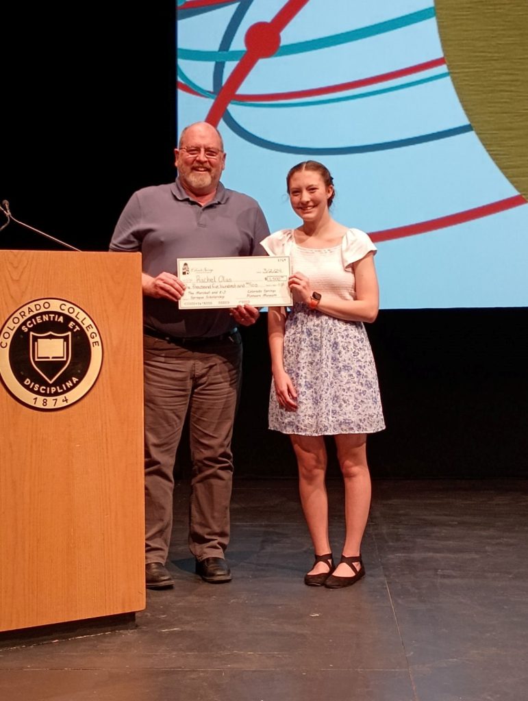 Rachel Olas with Matt Mayberry, CSPM Director.