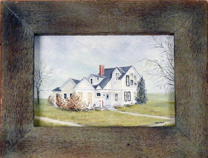 "Untitled Painting of the Liller House 1968" by Eve Adams