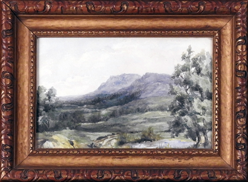 Cheyenne Mountain, Margaret Hamp, Watercolor on Paper