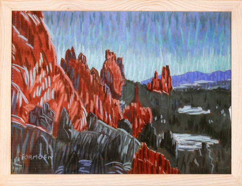 "Garden of the Gods with the Mountains in the Distance" by Susan Tormoen