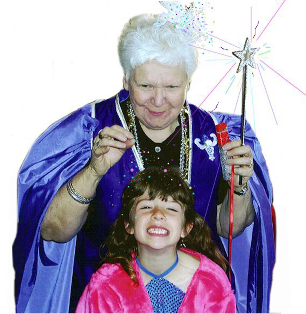 Mary Mashburn as Godmother of the Arts