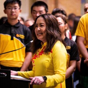 Nga Vương-Sandoval addresses the state of Colorado about recognizing Lunar New Year