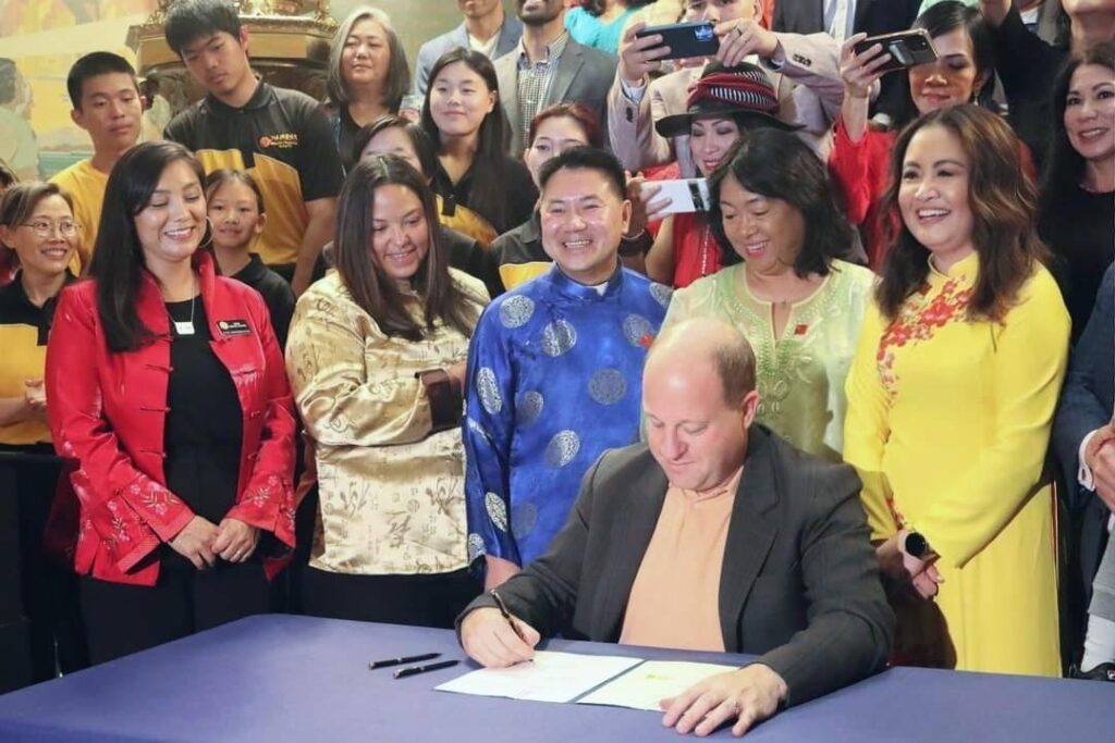 Governor Polis signs Lunar New Year into recognition